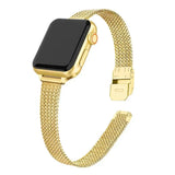 Bracelet milanese fin doré pour Apple Watch