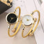 Montre bracelet femme dorée ou argentée, style rétro chic