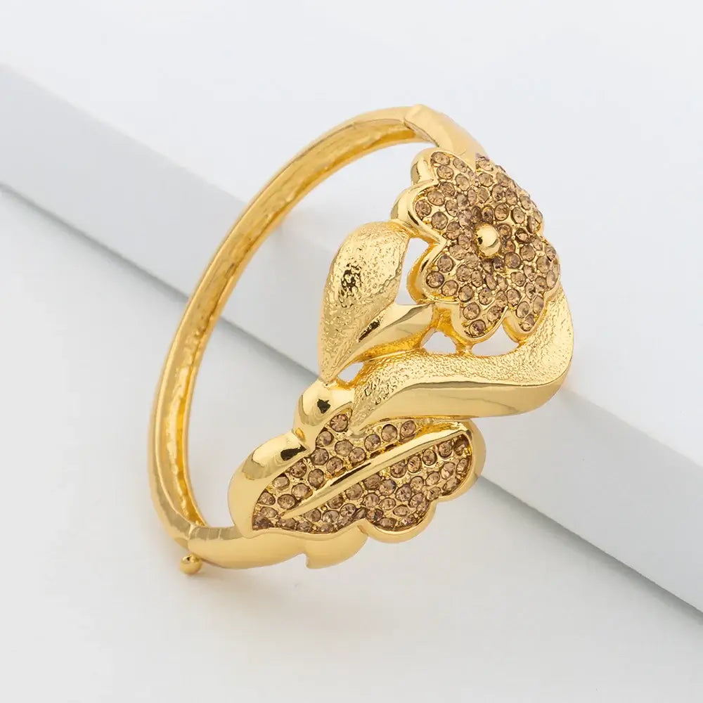 Jeux de Bijoux Luxueux en Fleurs pour Femmes