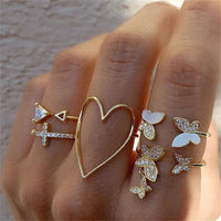 Bohemian style ring set