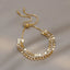 Sparkling gold charm bracelet