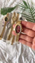 Montre Quartz Femme Dorée, Bracelet Acier Inoxydable Vintage