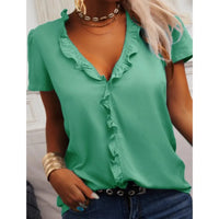 Blouse élégante en bleu clair pour femme