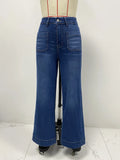 Jean large evasé à taille haute - Style Y2K