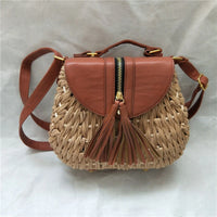Sac bandoulière en paille élégant