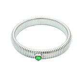 Bracelet jonc serpent plaqué or 18K de 12mm de largeur