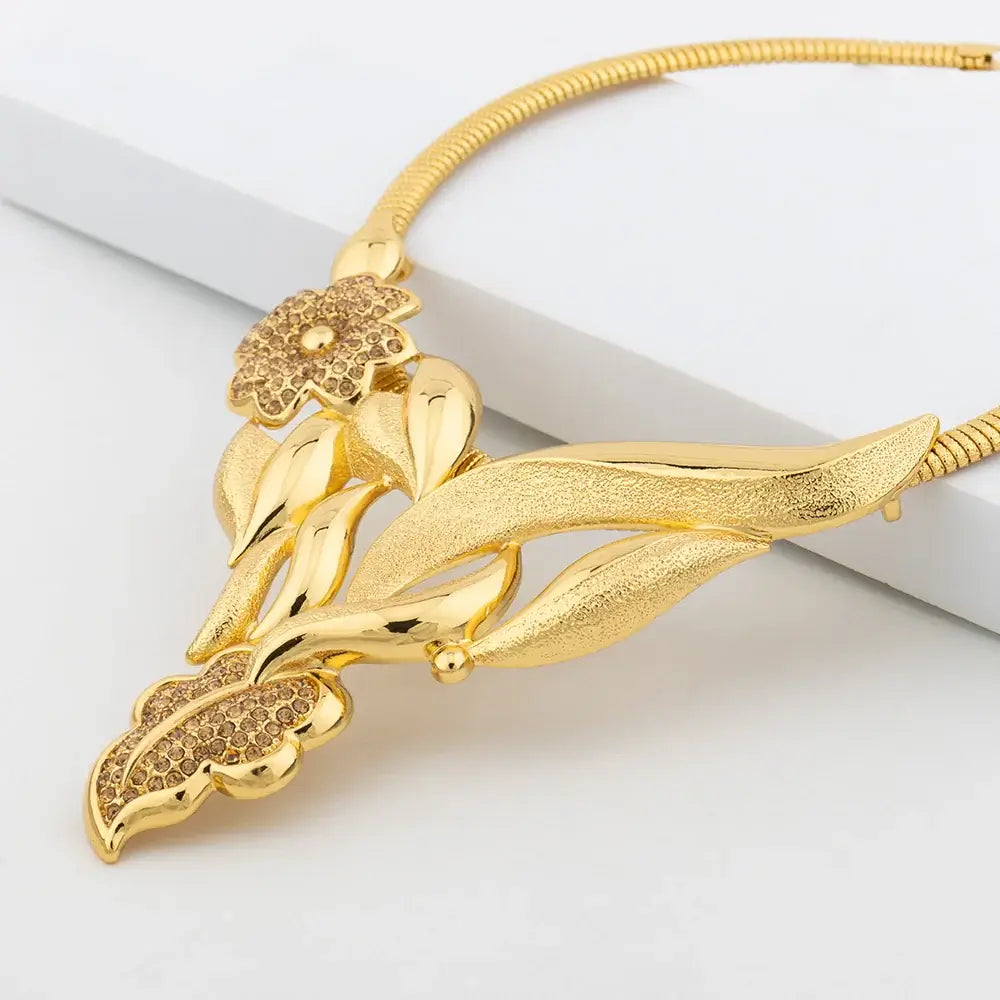 Jeux de Bijoux Luxueux en Fleurs pour Femmes