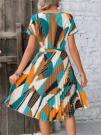 Robe d'été élégante à imprimé raffiné pour femme