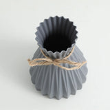 Vase Pliage Style Origami en Plastique Moderne pour Fleurs Séchées