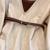 Chemise Élégante à Col en V Profond