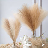 Lot de 6 Fleurs Artificielles Pampas en Soie pour Décoration Table