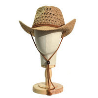 Chapeau Panama Souple en Paille - Style Cowboy Unisexe pour l'Été