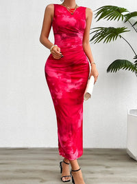 Robe Femme Printemps Été Style Amincissant sans Manches