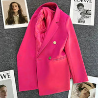 Blazers Femmes Printemps Casual Mode Bureau