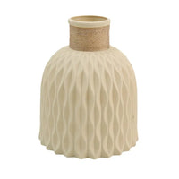 Plastic patterned vase for floral decoration