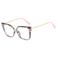 Lunettes Oversize Élégantes à Motif Léopard