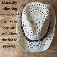Chapeau Bohème en Paille pour Femme – Style Vintage Été et Plage
