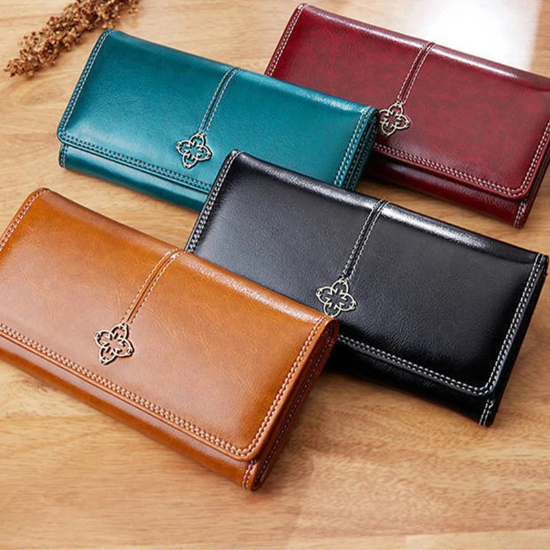 Faux Leather Wallet for Women