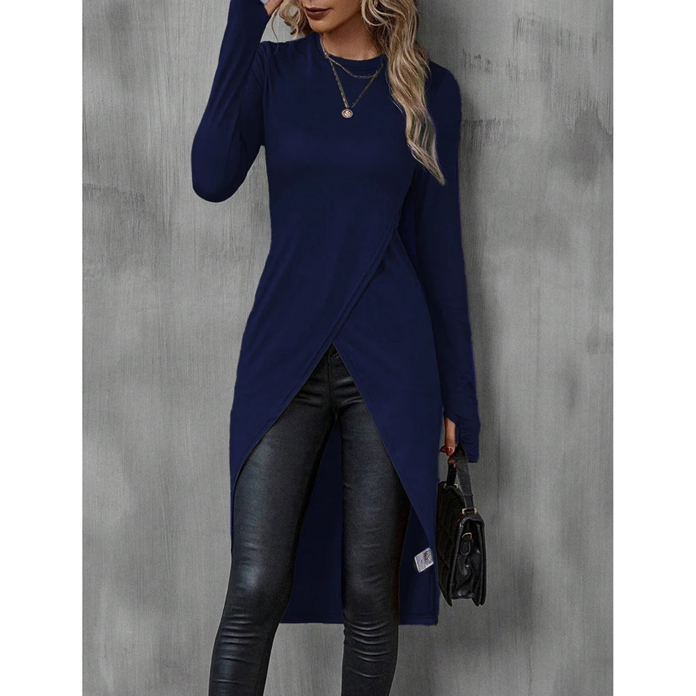T-shirt Élégance Française Automnale pour Femme
