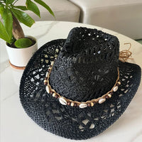 Chapeau Bohème en Paille pour Femme – Style Vintage Été et Plage