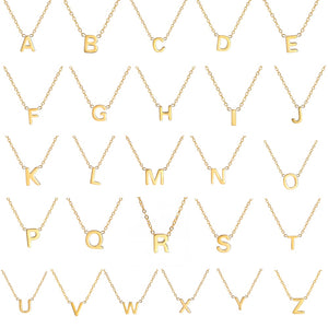 Collier personnalisé en acier avec Initiale pour femmes