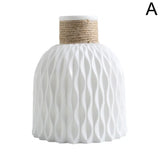 Vase Décoratif Imitation Porcelaine en Plastique Style Moderne