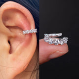 Geometric Leaf Clip-on Earrings