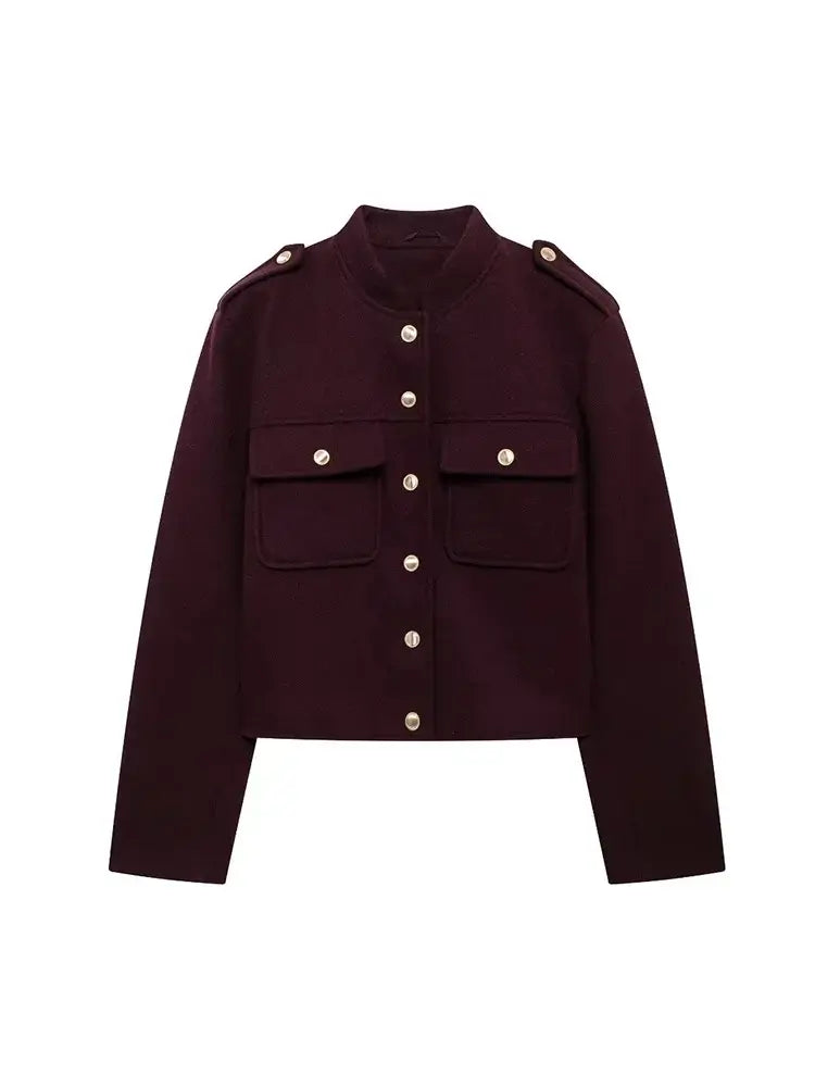 Veste Chic à Boutonnage Simple