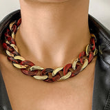 Collier Chaîne tendance en acrylique
