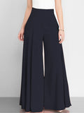Pantalon Large Taille Haute Élégant pour Femme