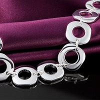 925 square silver bracelet - Timeless elegance.