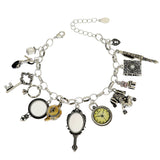 Bracelet Vintage avec Médailles Religieuses et Croix
