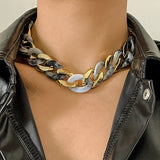 Collier Chaîne tendance en acrylique