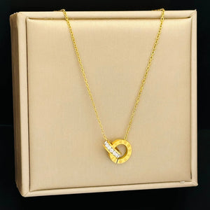 Collier pendentif en acier inoxydable chaîne ras de cou en nacre