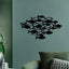 Decoración de pared del océano negro