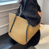 Grand sac de plage en paille pour femme
