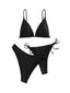 Bikini Push Up 3 Pièces Boho avec 2 Bas Réglables - Emakujitia