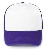 Casquette trucker maille vert foncé et blanc unie, vue de face