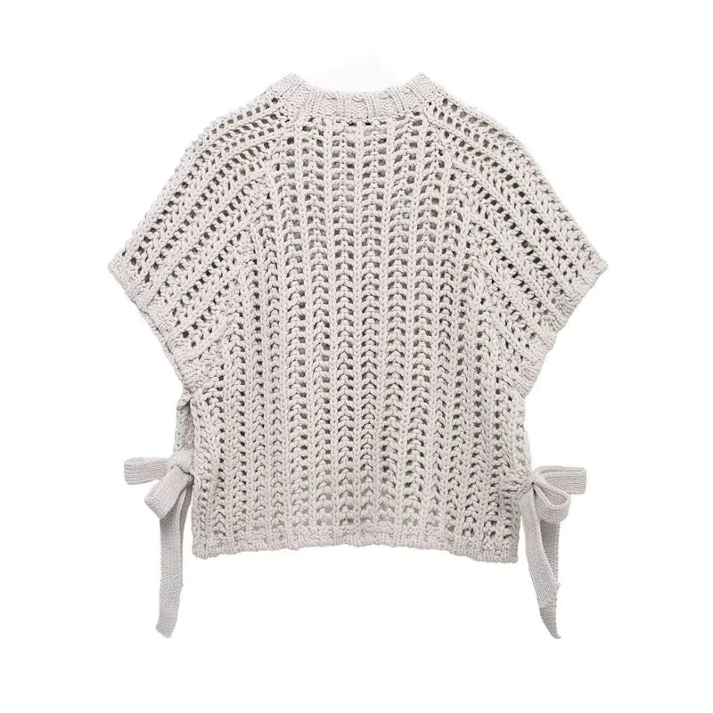 Pull en Maille Ajourée pour Femme