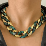 Collier Chaîne tendance en acrylique