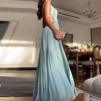 Robe de Plage Sexy à Dos Nu avec Découpes