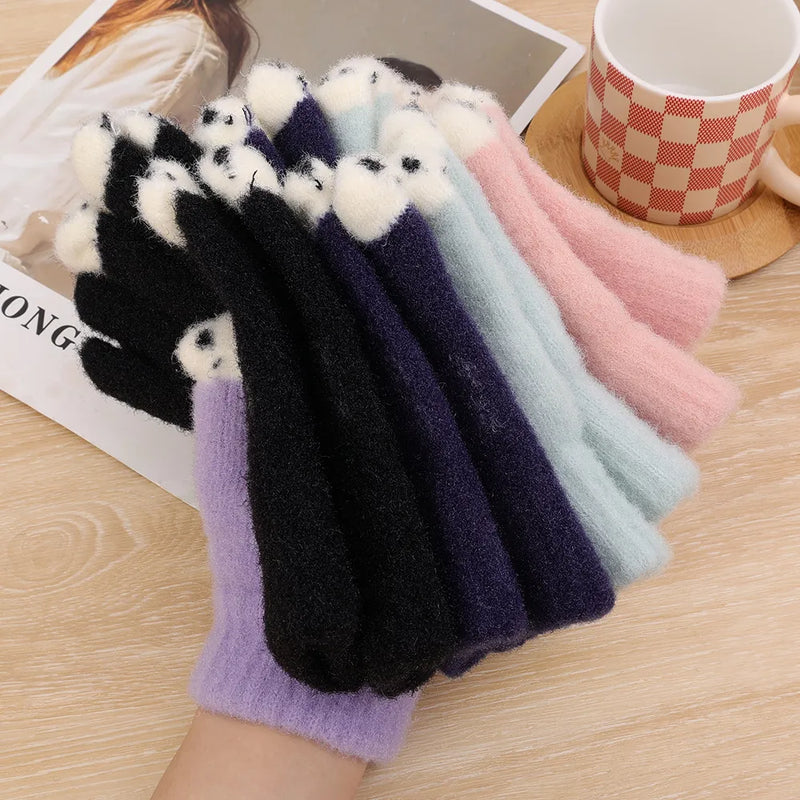 Lindos guantes de panda