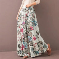 Pantalon Large Décontracté Femme avec Poches - Élégance au Style Rétro
