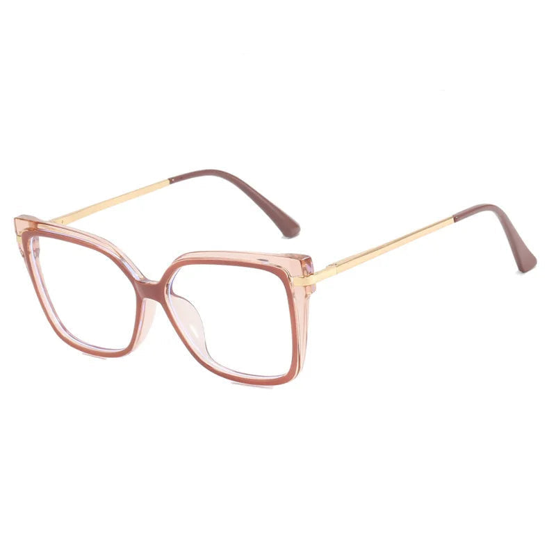 Lunettes Oversize Élégantes à Motif Léopard