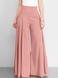 Pantalon Large Taille Haute Élégant pour Femme