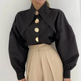 Chemise Blanche Élégante en Perles Col Pointu Femme