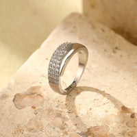 Bague Élégante en Argent avec Zircon