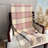 Écharpe Plaid Femme Hiver Polyester Effet Cachemire Chaude et Épaisse