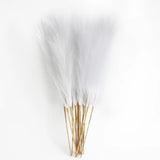 Lot de 6 Fleurs Artificielles Pampas en Soie pour Décoration Table