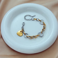 Elegant Stainless Steel Charm Bracelet for Women.